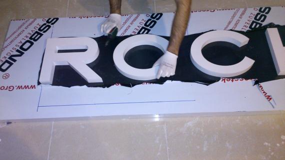 Объемные световые буквы Rockport. Томск