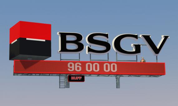 Крышная рекламная конструкция BSGV