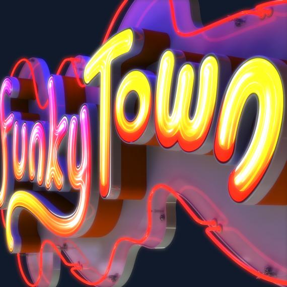 Вывеска Funky Town